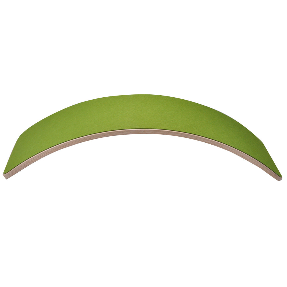 Green Balance Board Rocking Bandits & Angels Balance Board Natural green felt | Banditsandangels.eu
